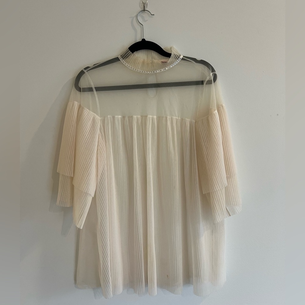 Victoria's Secret Cream Blouse Elegant Top